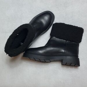 Marc Fisher LTD Women's Vina Leather Faux Fur Lined Winter & Snow Boots, 10M